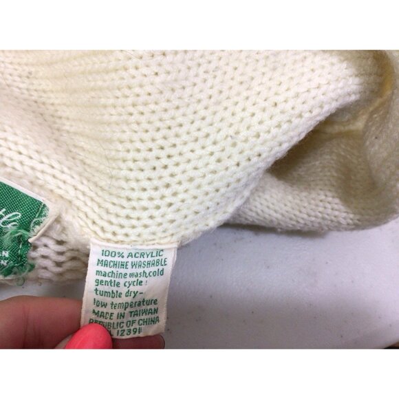 Vintage Irish Fisherman Cardigan Sweater Womens Large - Picture 7 of 7